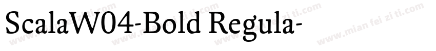 ScalaW04-Bold Regula字体转换